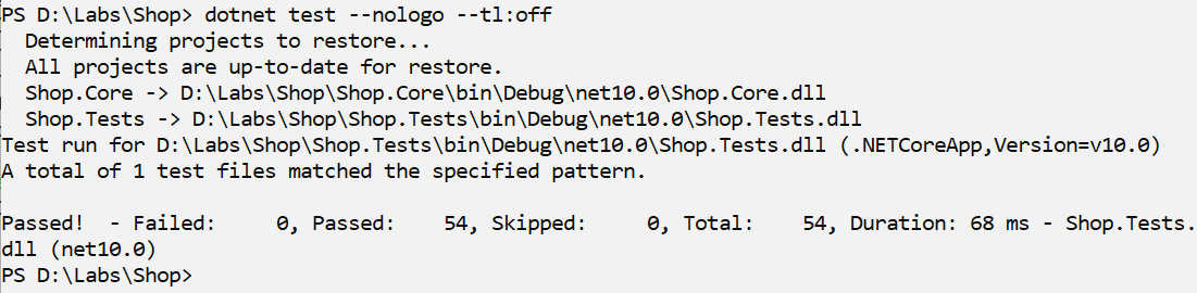Running tests from the command line