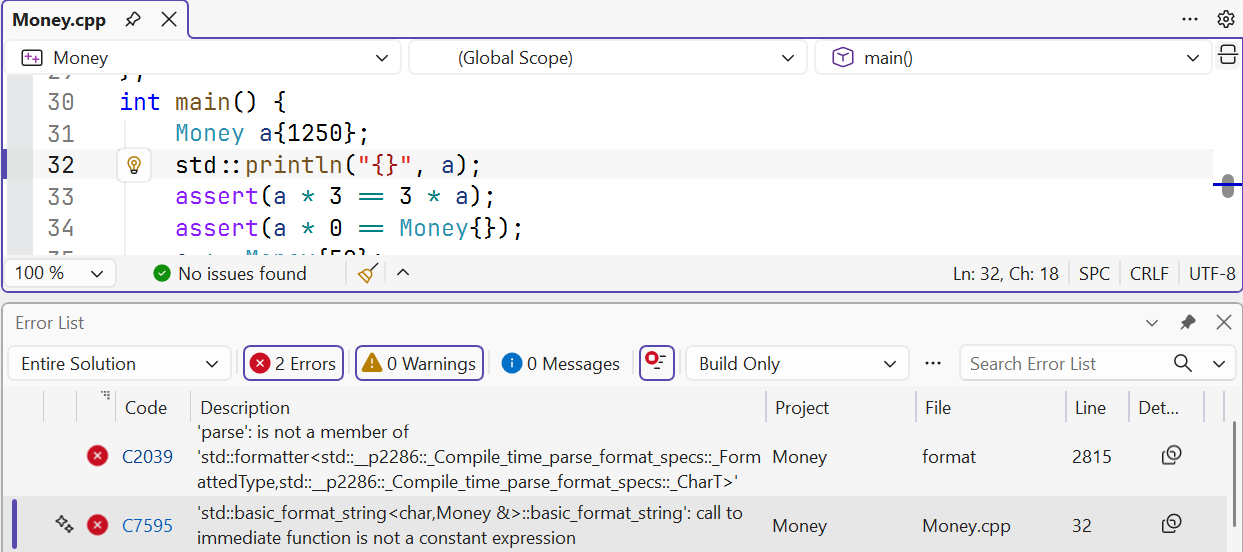 A missing formatter for a user-defined type