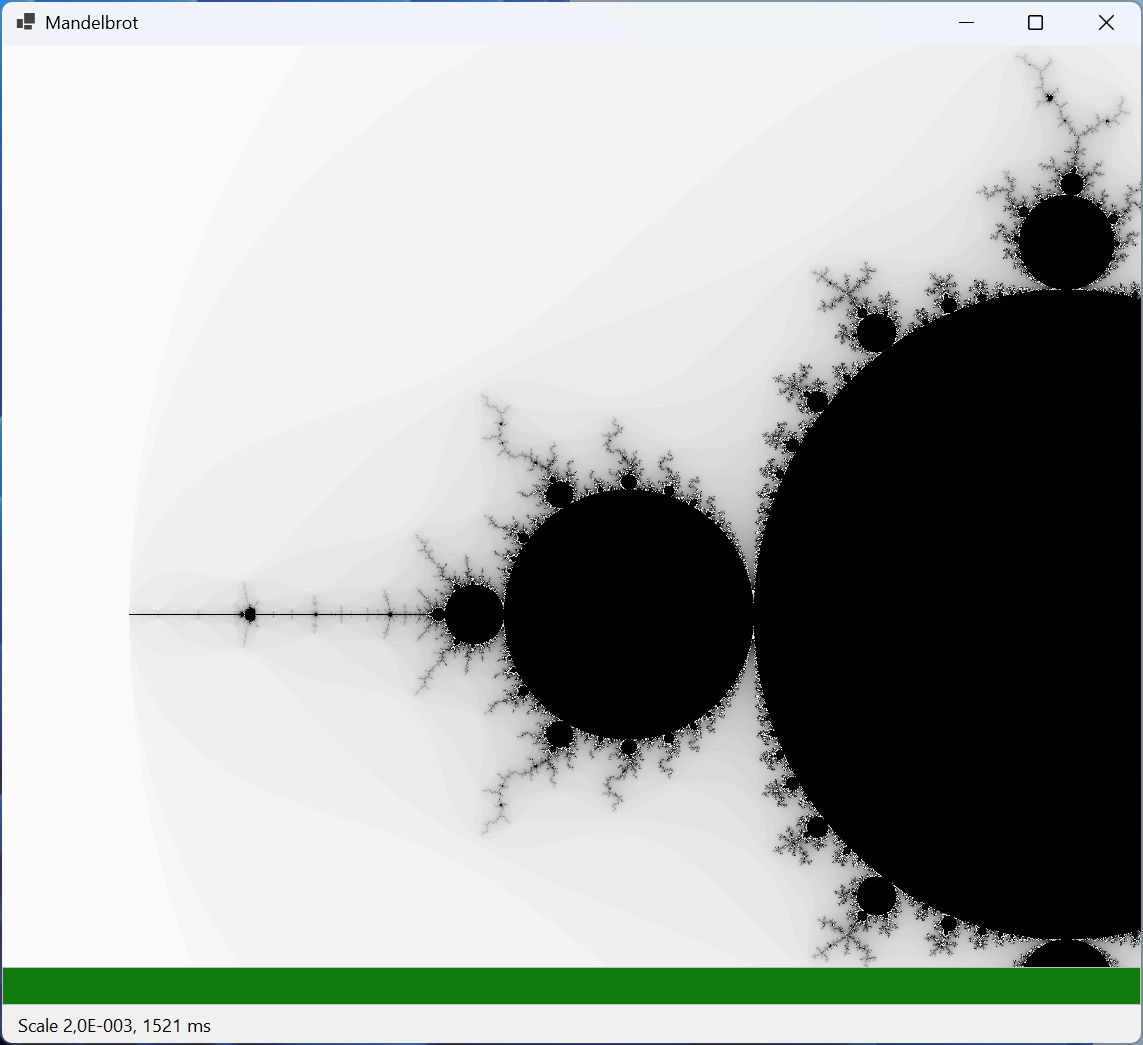 The "Mandelbrot set" application